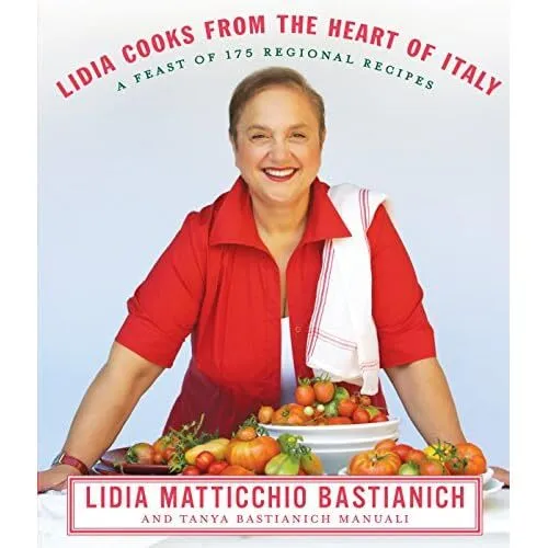 Lidia Cooks from the Heart of Italy - HardBack NEW Bastianich, Lid 2009-11-15