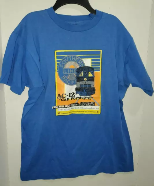 Vintage California State Railroad Museum Southern Pacific Line T Shirt Size L
