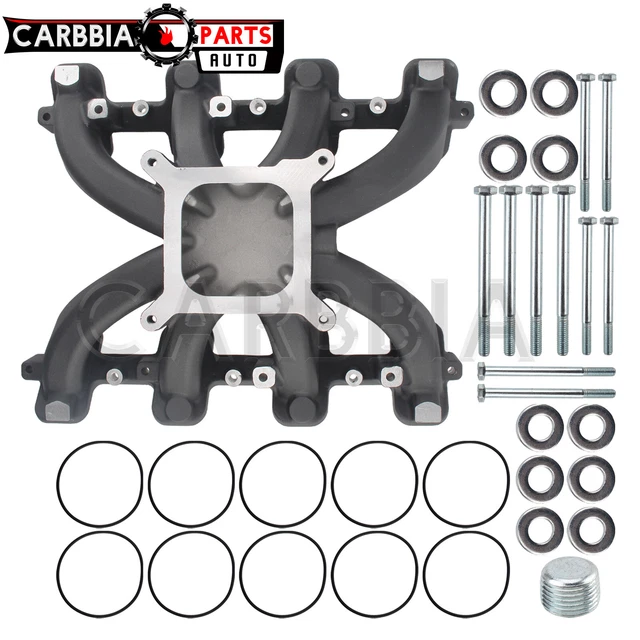 300132 SINGLE PLANE MidRise Intake Manifold For GM LS LS1 LS2 LS6