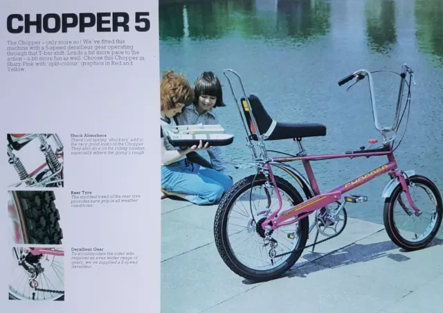 RALEIGH CHOPPER MK2 PINKY 5 SPEED 1970's