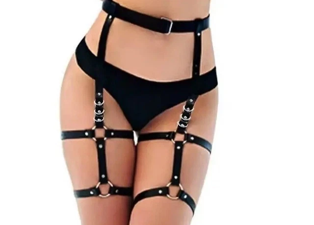 PU Leather Waist Belt Leg Ring