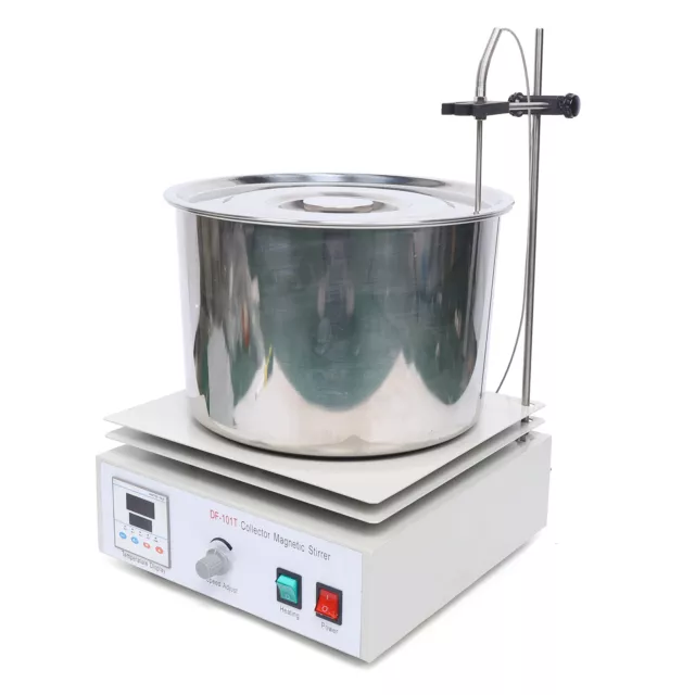 Lab Heat-Gathering Magnetic Stirrer 10L Thermostat Water Bath Oil Bath Pot! 110v