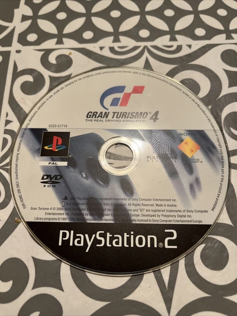 Gran Turismo 4 (PlayStation 2, 2005) Disc Only