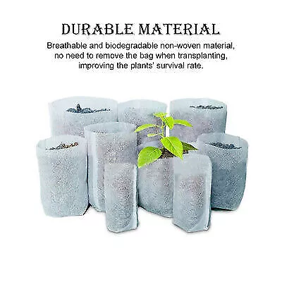 1 Set Seedling-Raising Bag Nursery Pots Breathable Plant Grow Breathable Bags