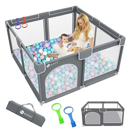Baby PlaypenPlaypens for Babies Large Playpen for ToddlersBaby Fence Play Are...