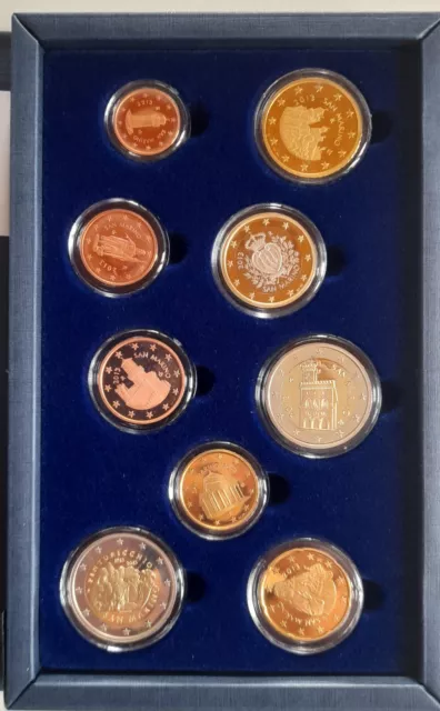 SAN MARINO  2013 DIVISIONALE +2€ COMMEMORATIVO PINTURICCHIO PROOF fondo specchio