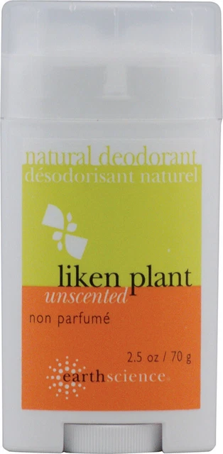 Desodorante natural similar a una planta sin perfume de Earth Science, 2,5 oz