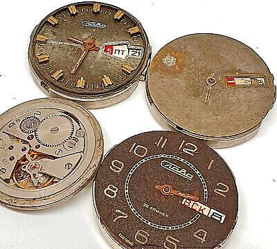 USSR Vintage SLAVA WATCH Collection Old Rare Soviet Russian Wristwatch Mechanica