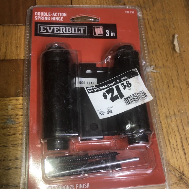 Everbilt 3'' Oil Rubbed Bronze Double Action Spring Hinge Brand New