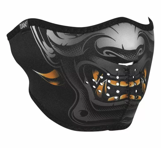 Zan Half Face Mask Wnfm470H Horned Demon Neoprene Wind Fall Winter Harley