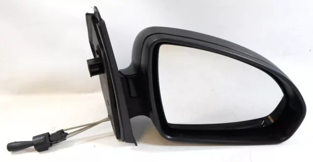 For Smart-MCC Fortwo Coupe 9/2007-4/2015 Cable Wing Door Mirror Black Right OS