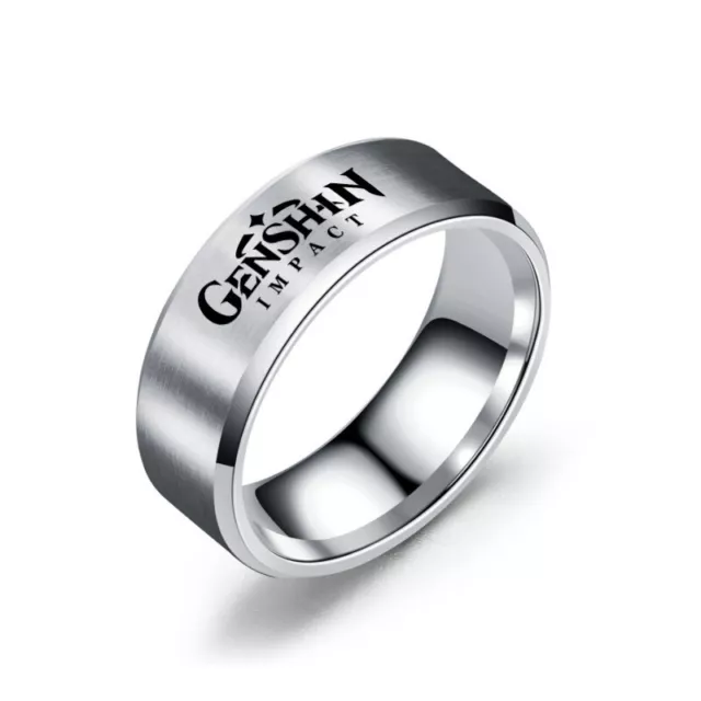 Anime Genshin Impact Fashion Cosplay Couple Ring Accessories Harajuku Gifts #16