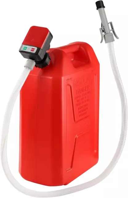 FPOWER Automatic Fuel Transfer Pump - AA Battery-Powered, Gas Pump With Quick...