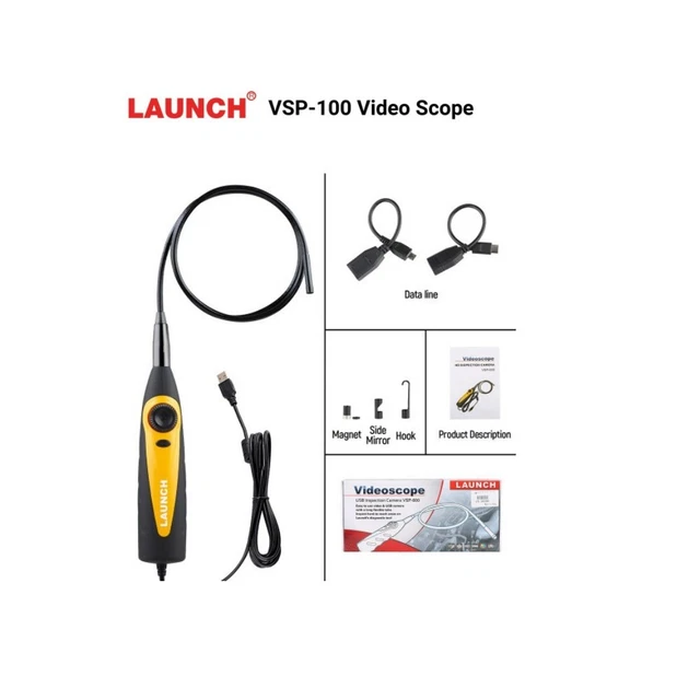 Launch X431 VSP-100 Video Scope Supports LAUNCH X-431 Scanners and Android &IOS