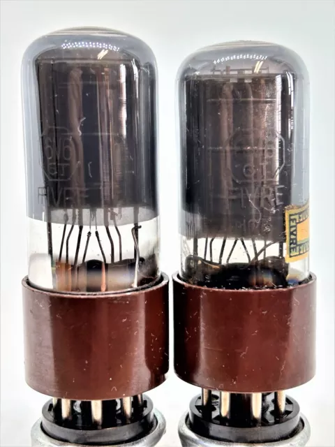 6v6 5s2d 6v6gt cv508 tube Fivre Italy power tubes pair valve 1950's strong