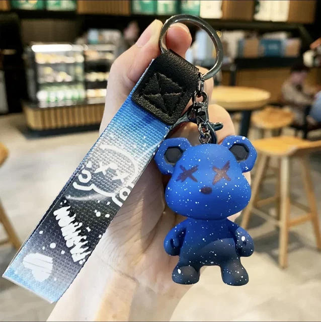 Keychain Cute Cartoon Keychain Couple Car Keychain Bag Pendant Blue