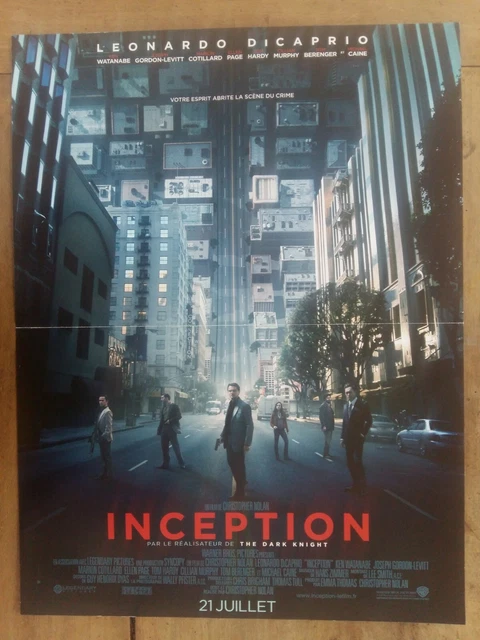 LOCANDINA INCEPTION CHRISTOPHER Nolan Leonardo Dicaprio Marion ...