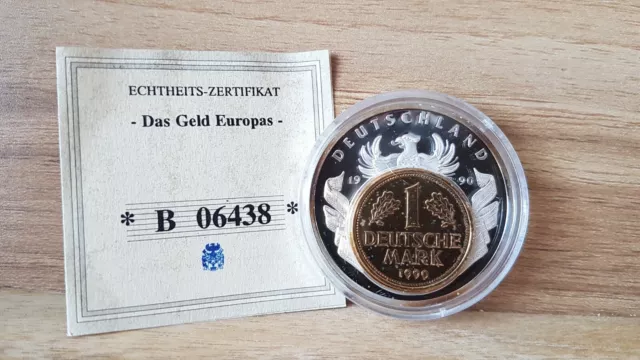 Göde™Das Geld Europas™ 1 D-Mark,Raub der Europa,Zertifikat Nr.B06438,PP