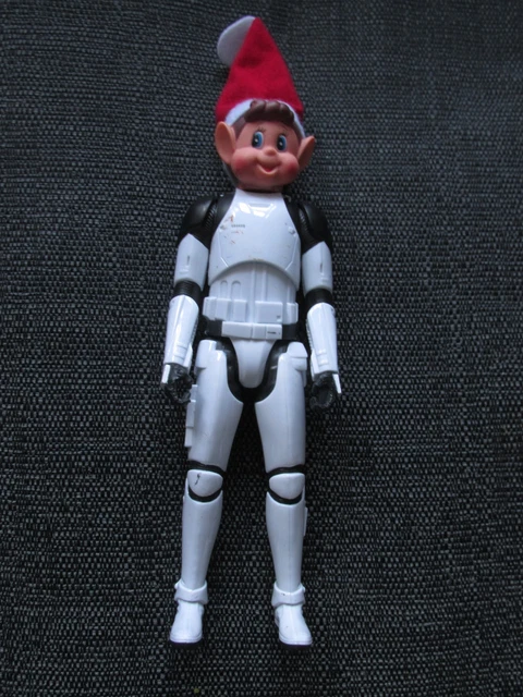 Decor Christmas Elf Doll Stormtrooper On A Stoop Star Wars Figurine Or