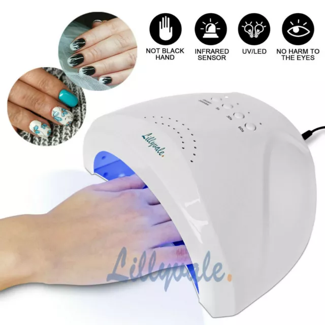 48W UV LED GEL LAMP Nail Dryer Polish Light Auto Sensor Cure Professional SALE