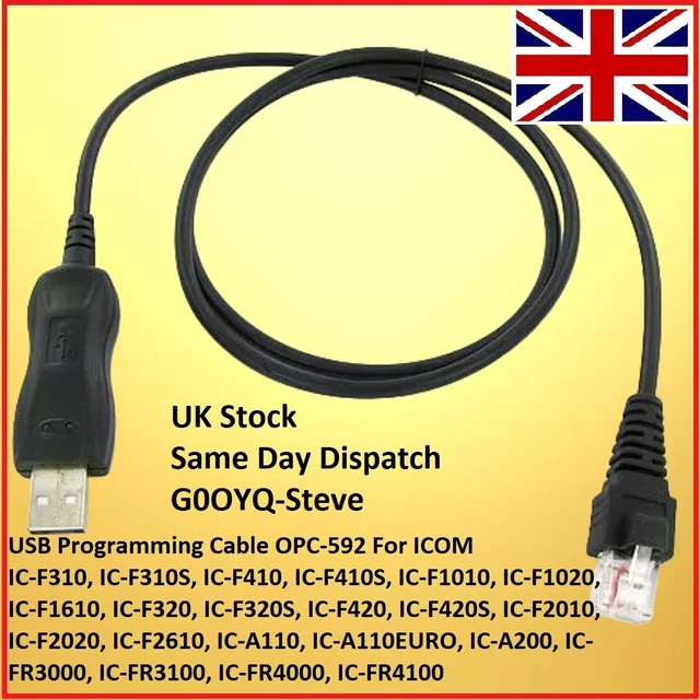 Câble Neuf Icom Programmation Radio Câble USB De Programmation Pour ...
