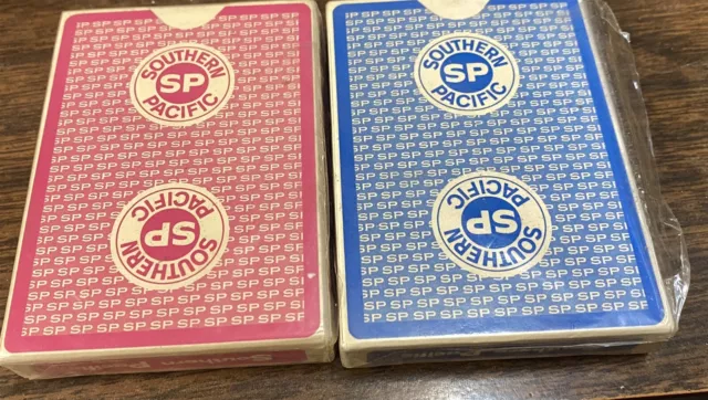 Pair Vintage Southern Pacific Railroad Playing Cards still sealed