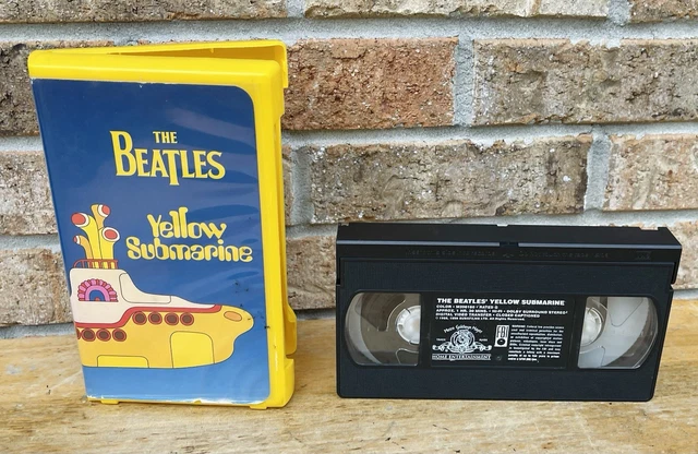 Yellow Vhs Shell THE BEATLES YELLOW Submarine VHS Original 1968 Movie Clamshell Case £13 ...