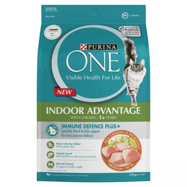 Purina One Adult Indoor Chicken 2.8kg