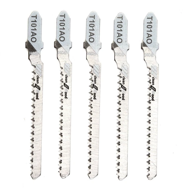 5 Pièces Hcs T101AO Scie Sauteuse Lames Set Rapide Bois Coupe à Guichet