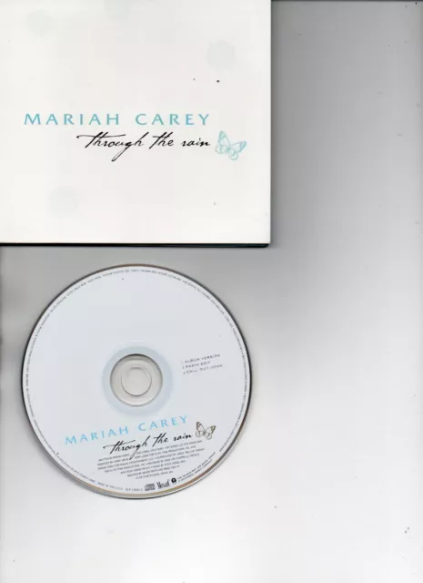 Mariah Carey Rare Promo Cd Through The Rain