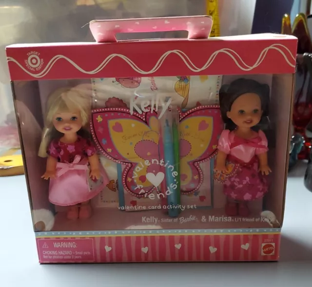 Mattel Barbie’s Sister Kelly Valentine’s Friends Dolls Kelly & Marisa 2001