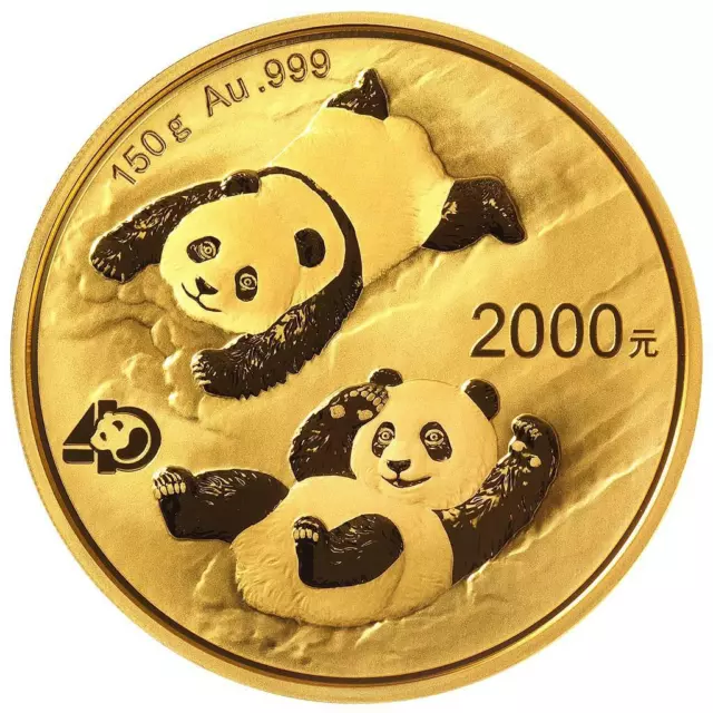 Gold Coin Panda Anniversary Edition 2022 - China - in Wooden Case - 150 gr PP