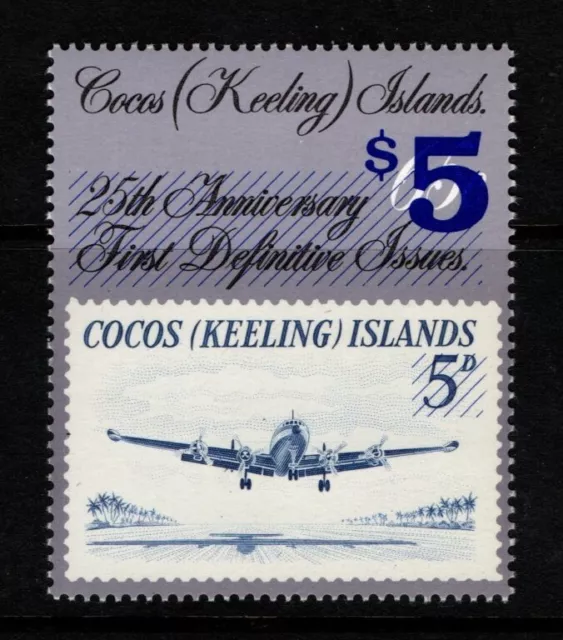 Australia Cocos (Keeling) Islands 1990 Surcharge $5 on 65c SG230 MNH