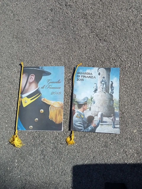 2 Calendari Guardia Di Finanza Annata 2015 E 2018 Buono Stato