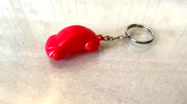 Barbie VW Volkswagen Bug Car Replacement Trunk Keychain w/ Charm - Red