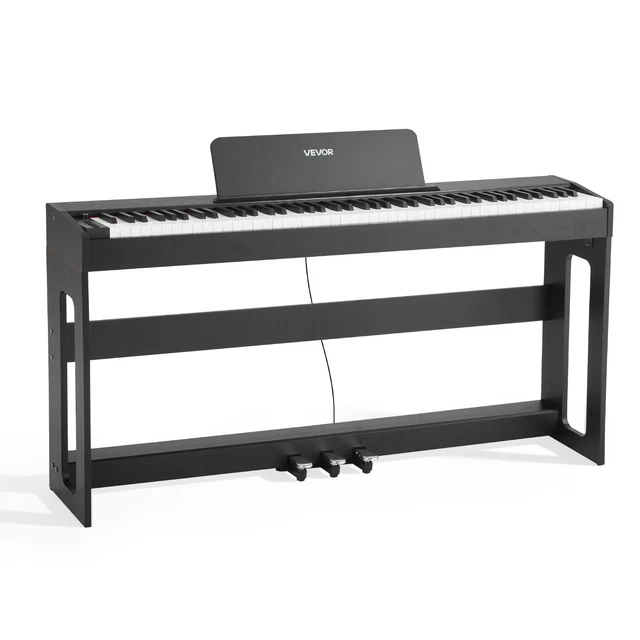 Clavier Piano Numérique 61 Touches VEVOR - Portable Avec 200 Tons, Rythmes, Micro Et Casque