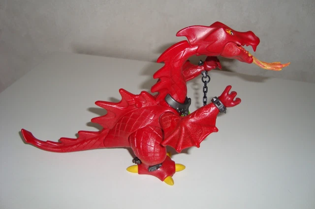 PLAYMOBIL DRAGON VERT + Et Chevalier Prince - Moyen Age - Chateau - Chevalier EUR 25,00 - FR