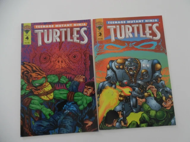 MIRAGE TEENAGE MUTANT NINJA TURTLES - volume 2 - #3 and #4 - 2 comic lot