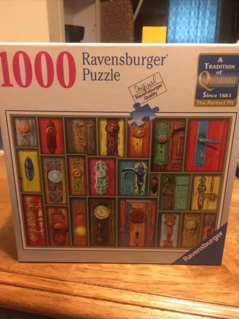 Ravensburger ANTIQUE DOORKNOBS PUZZLE~1000 Piece Jigsaw~Door knobs #198634