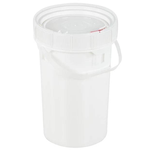 Vestil 6.5 Gal ScrewTop Pail & Lid Cap 0 lb Volume 0 yd&sup3; Color White
