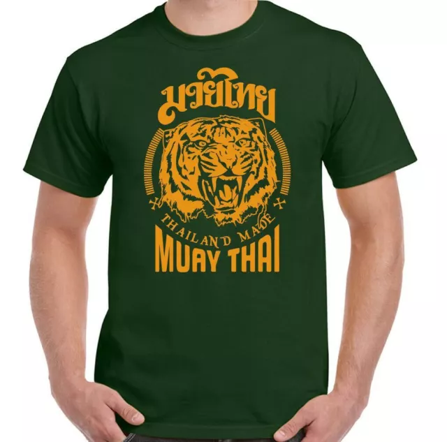 T-shirt MUAY THAI MMA UFC arti marziali allenamento top palestra TIGER guanto da combattimento uomo 4
