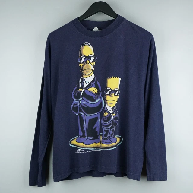 T-shirt Bart et Homer Simpson vintage 2000