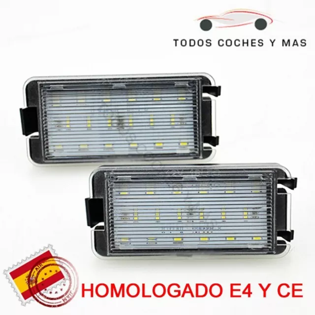 Plafones Led Matricula Seat Leon 1M Mk1 Ibiza Altea Homologado E8 Ce Luces Led