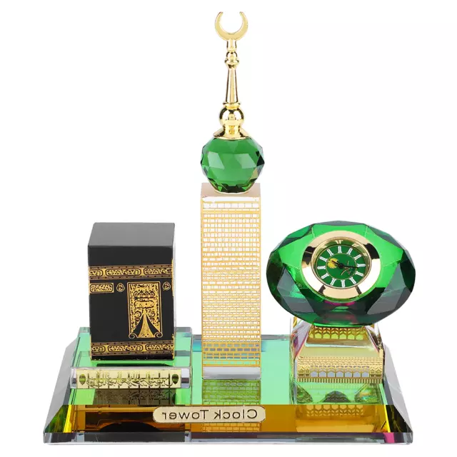 Muslim Kaaba Clock Tower Model Islamic Architecture Handicrafts Decoration Bgs