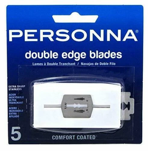 Hojas de doble filo Personna 5 unidades (paquete de 3) nuevas selladas acero inoxidable robo 7900