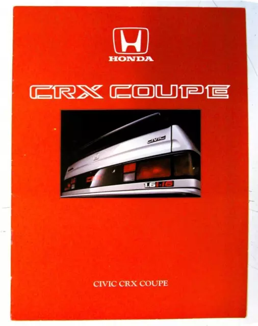 HONDA Civic CVX Coupe Car Sales Brochure c1986