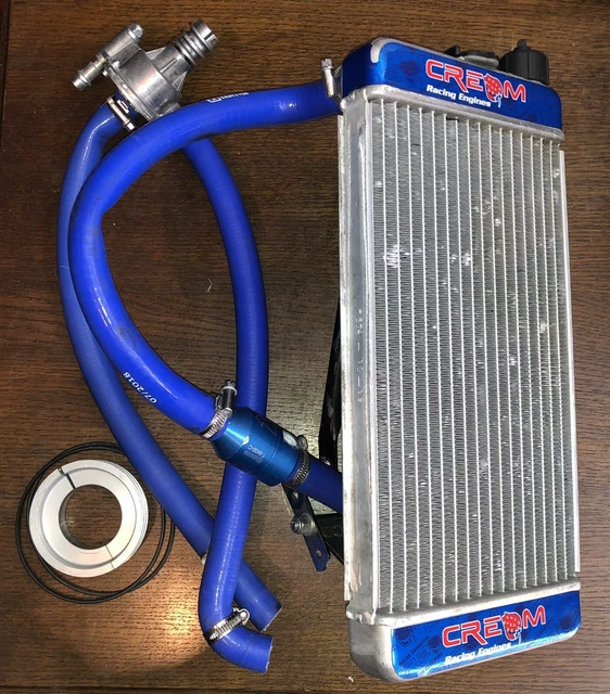 Karet Radiator GO KART IAME X30 Radiator Complete Kit W/ Hose, Fittings, Pump ...