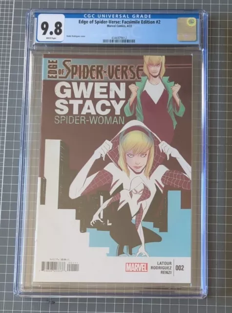 Marvel Edge Of Spider-Verse #2 1st Gwen Stacey Spider-Woman 2022 CGC GRADED 9.8