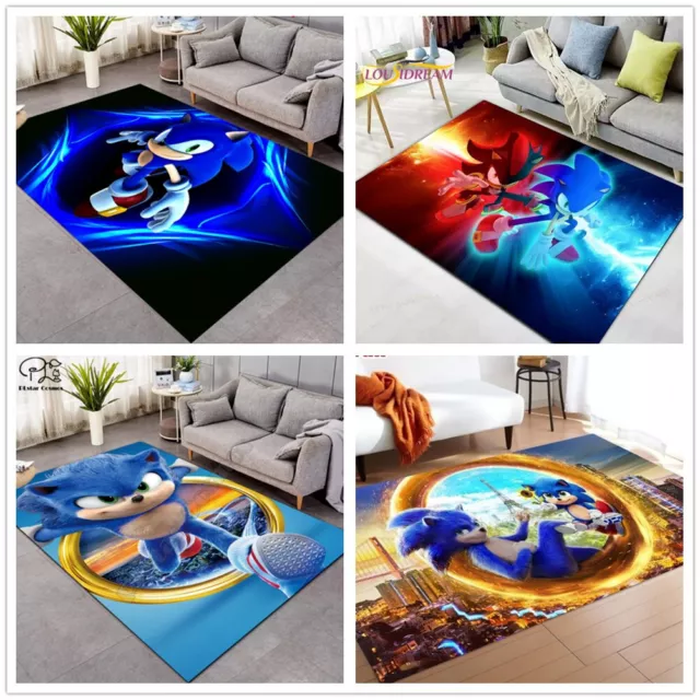 Jungen Schlafzimmer 3D Sonic Teppich Fußmatten Kinderteppich Bodenmatte Türmatte