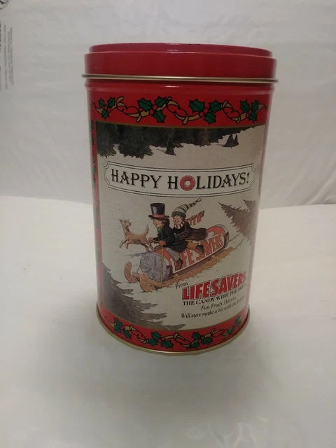 1989 Limited Edition Life Savers Holiday Keepsake Tin Collector Item